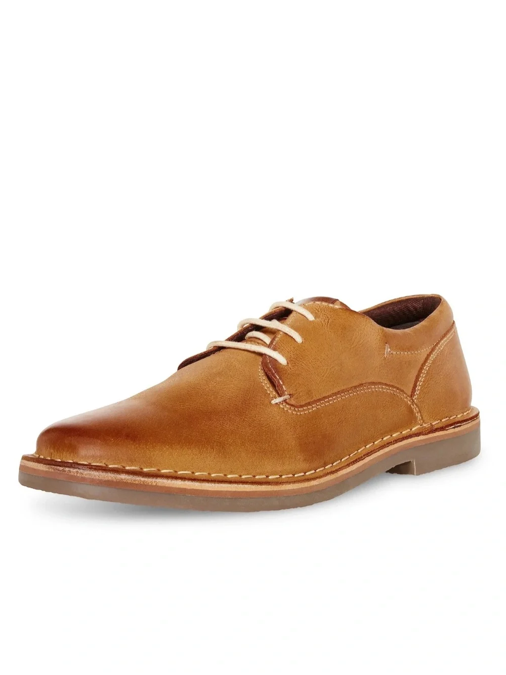 NEW Steve Madden Harpoon Men's Oxford Tan Leather Lace Up Shoes Size 11.5